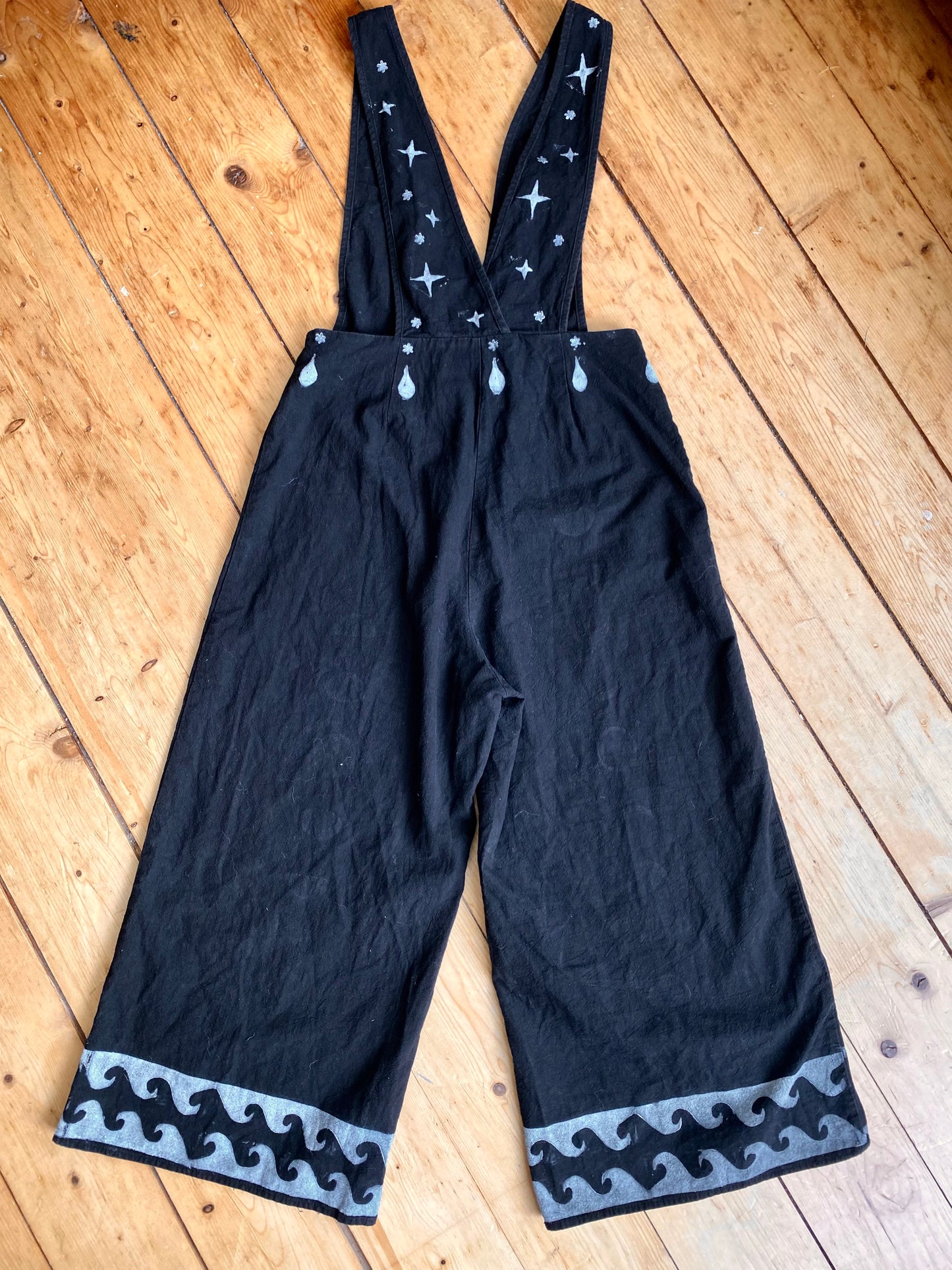 Water Moon Magic overalls - black