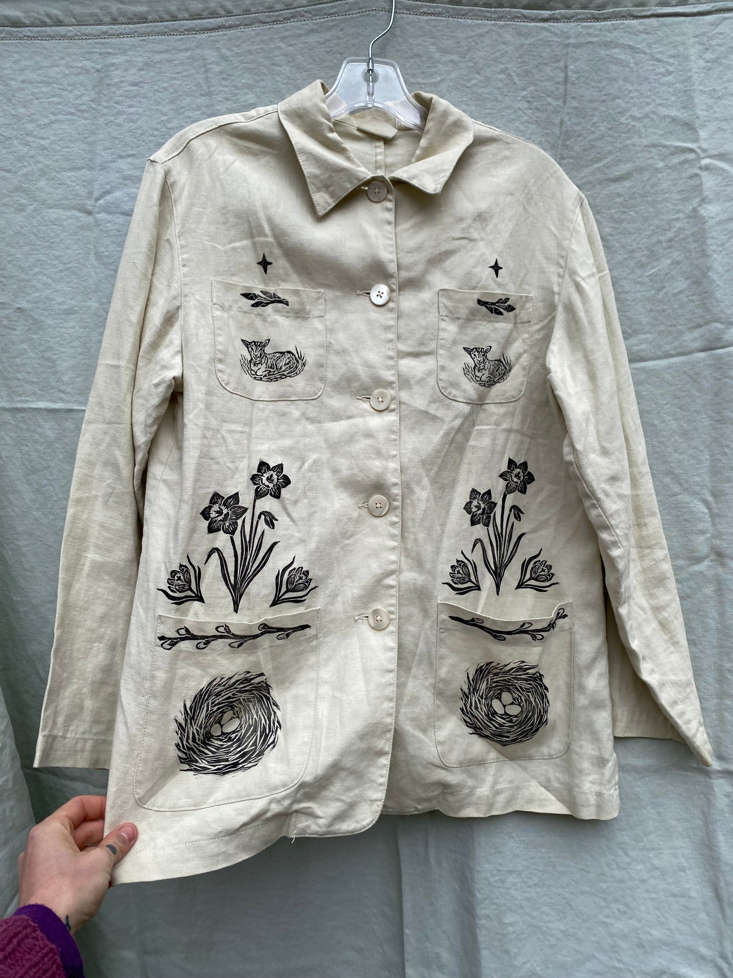 Spring linen button up