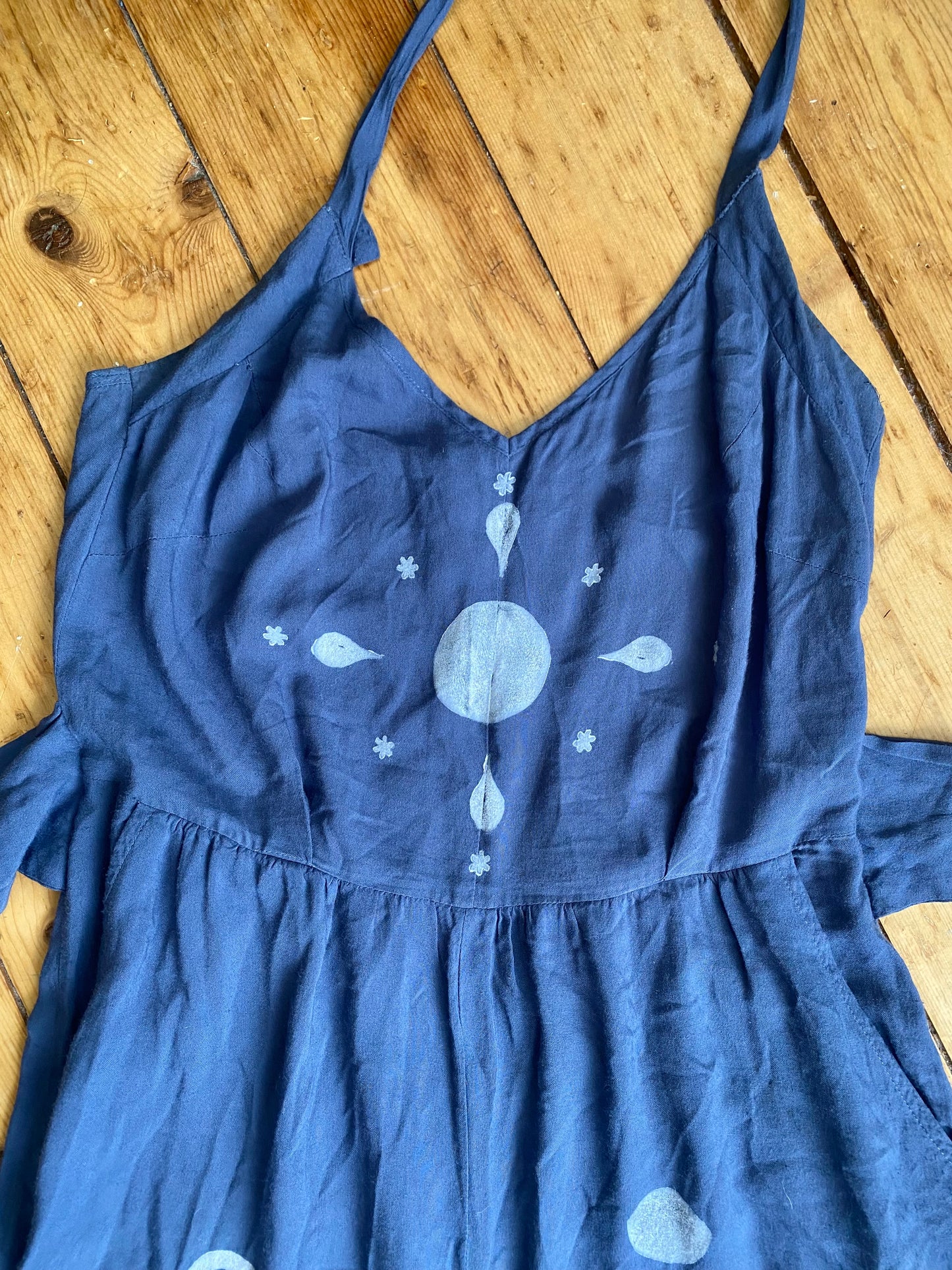 Water Moon jumpsuit - blue flow