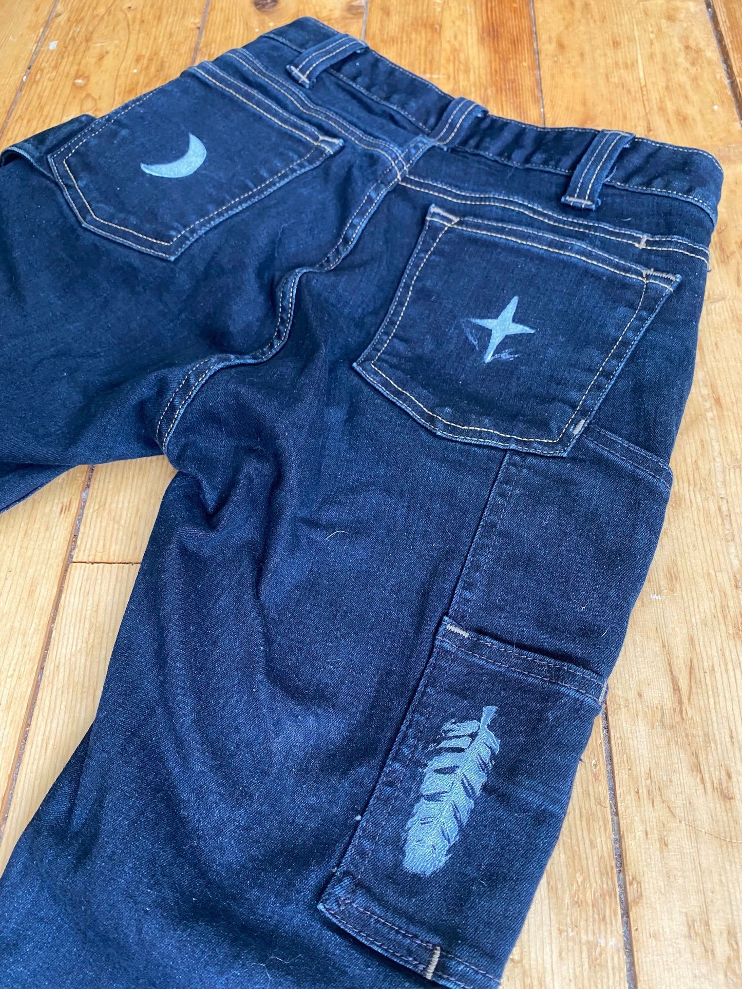 Magic Moon pants - blue denim workpants