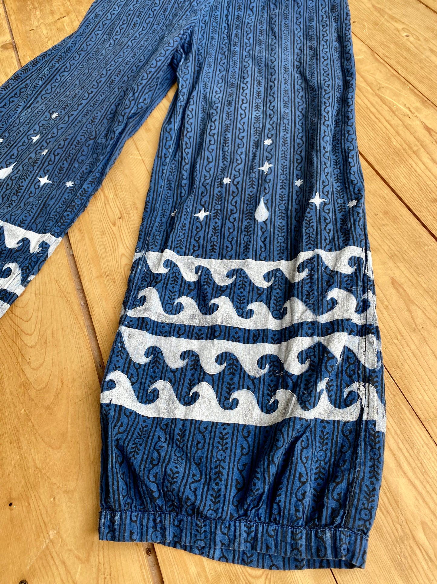 Water Moon jumpsuit - blue patterned