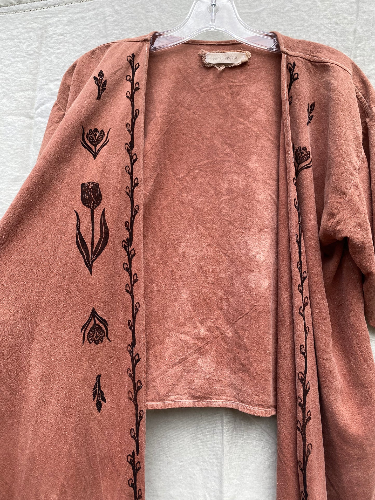 Raw silk spring wrap top