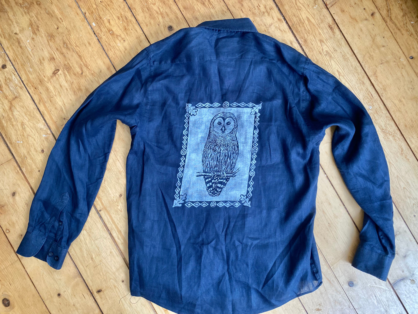 Owl Moon shirt - blue