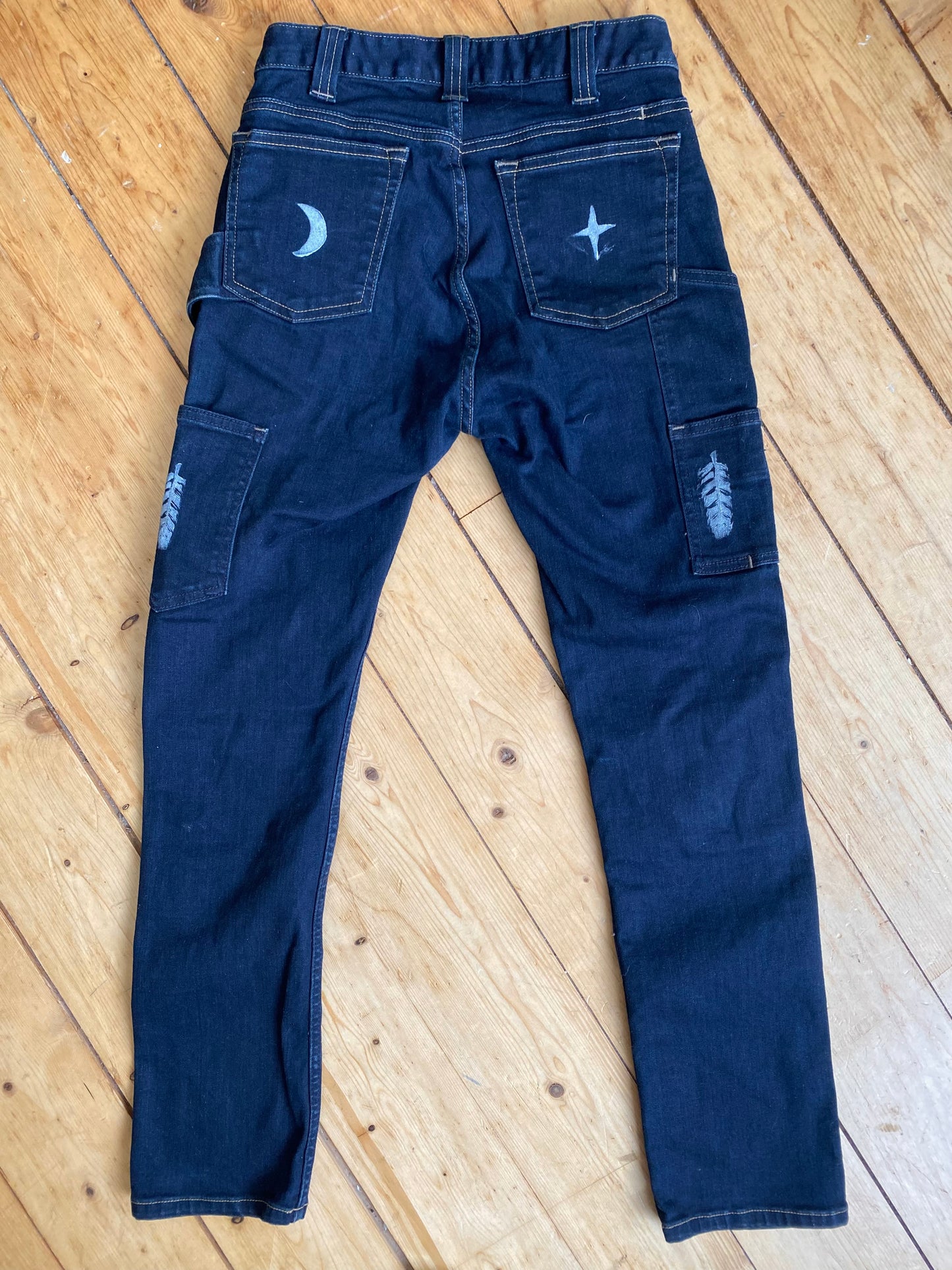 Magic Moon pants - blue denim workpants