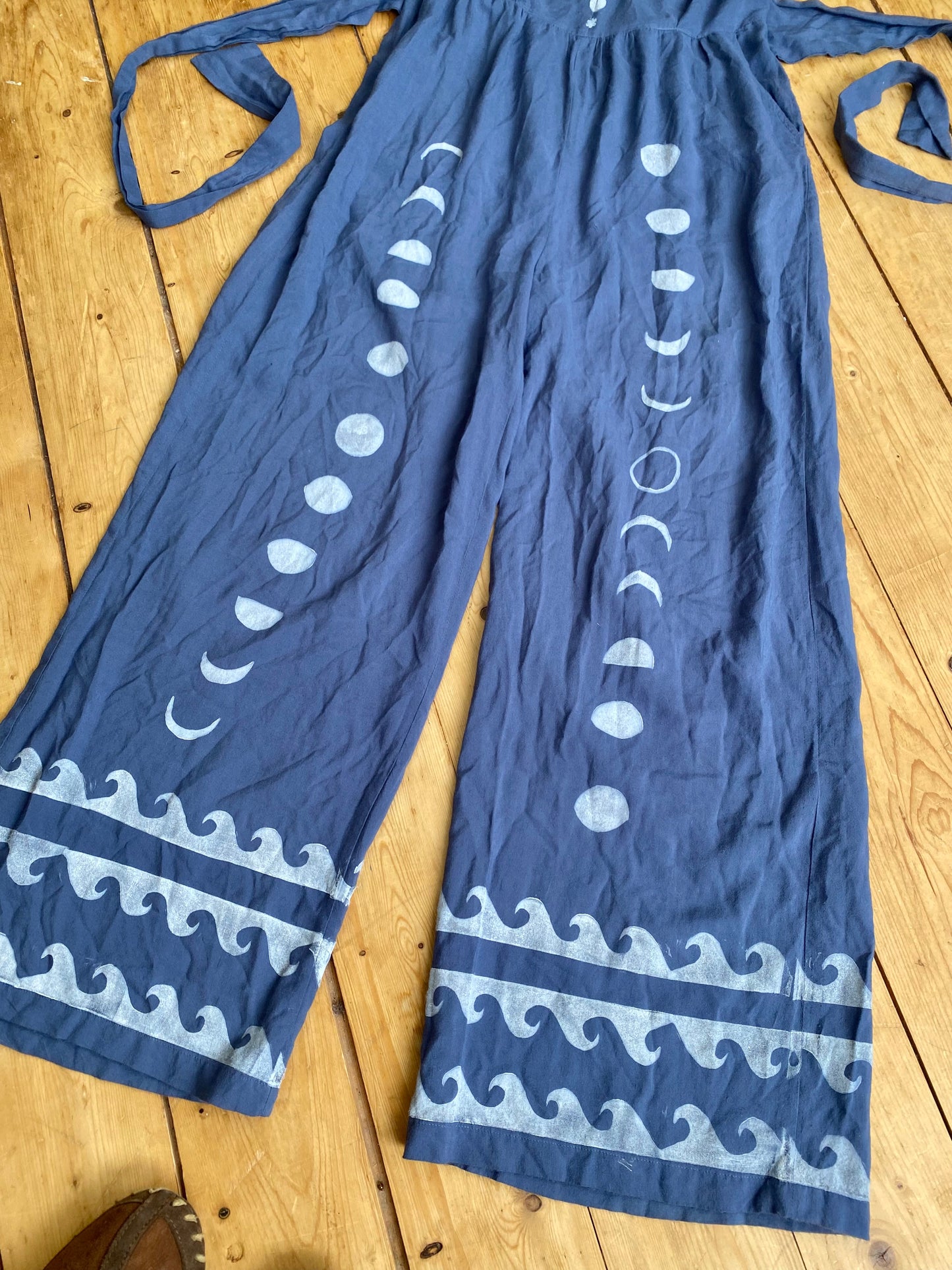 Water Moon jumpsuit - blue flow