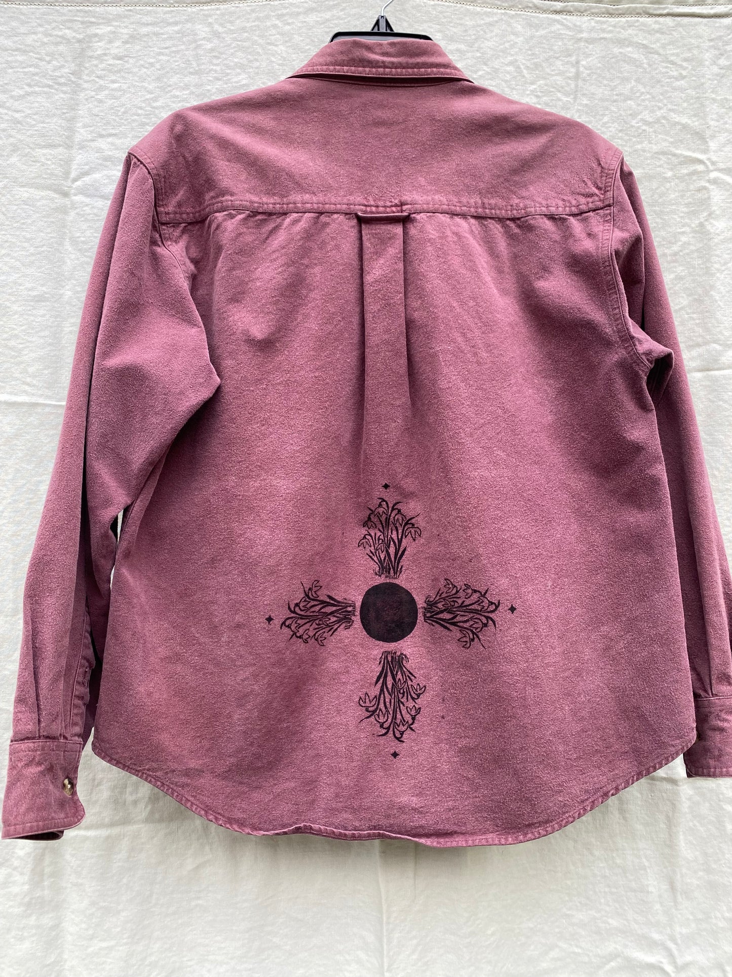 Spring flowers button up