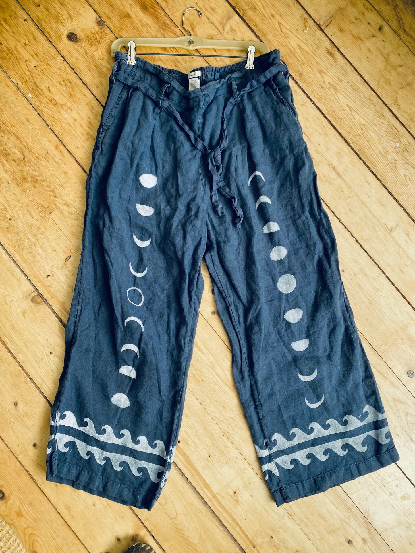 Water moon pants - blue