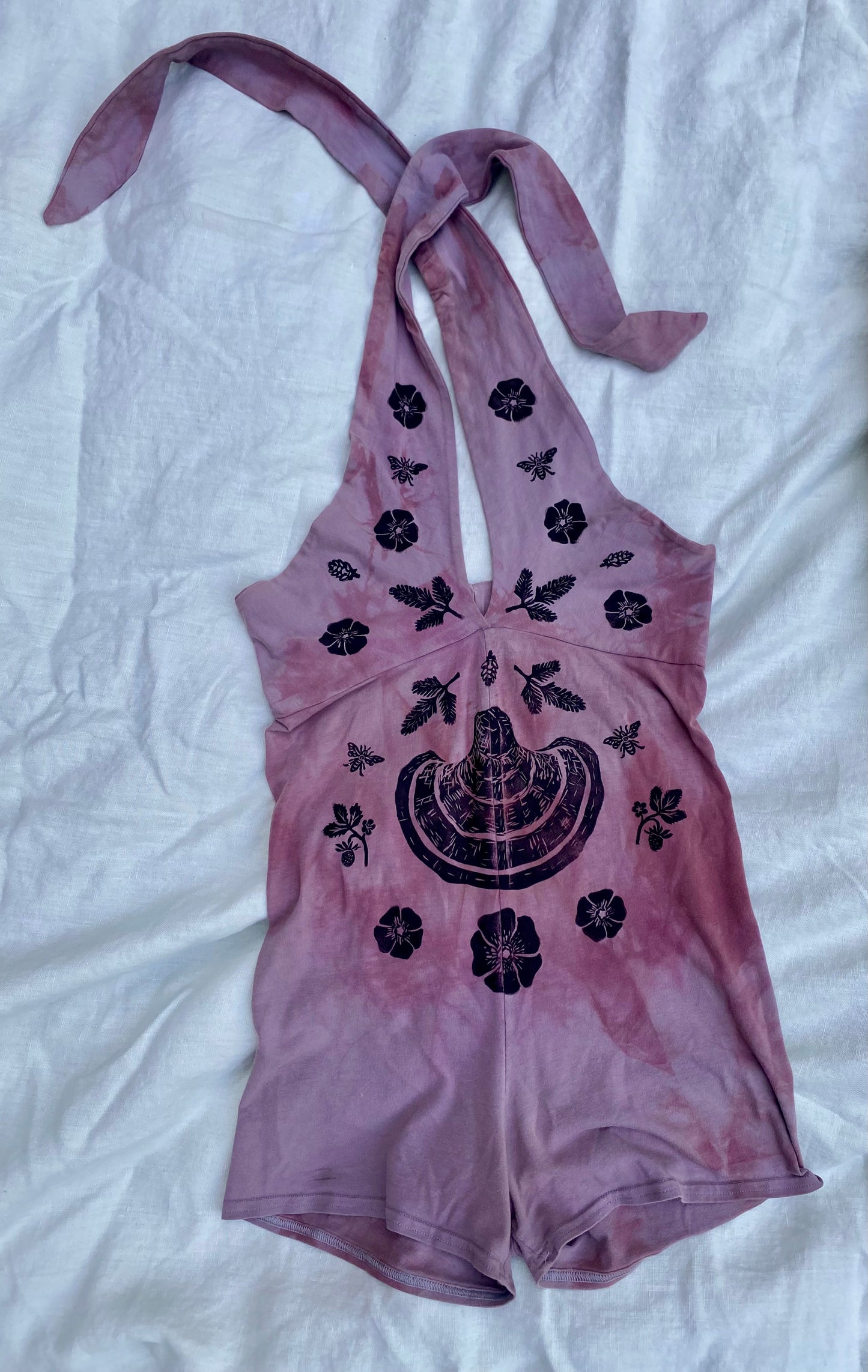 Purple Clouds of Summer Playsuit - Medium