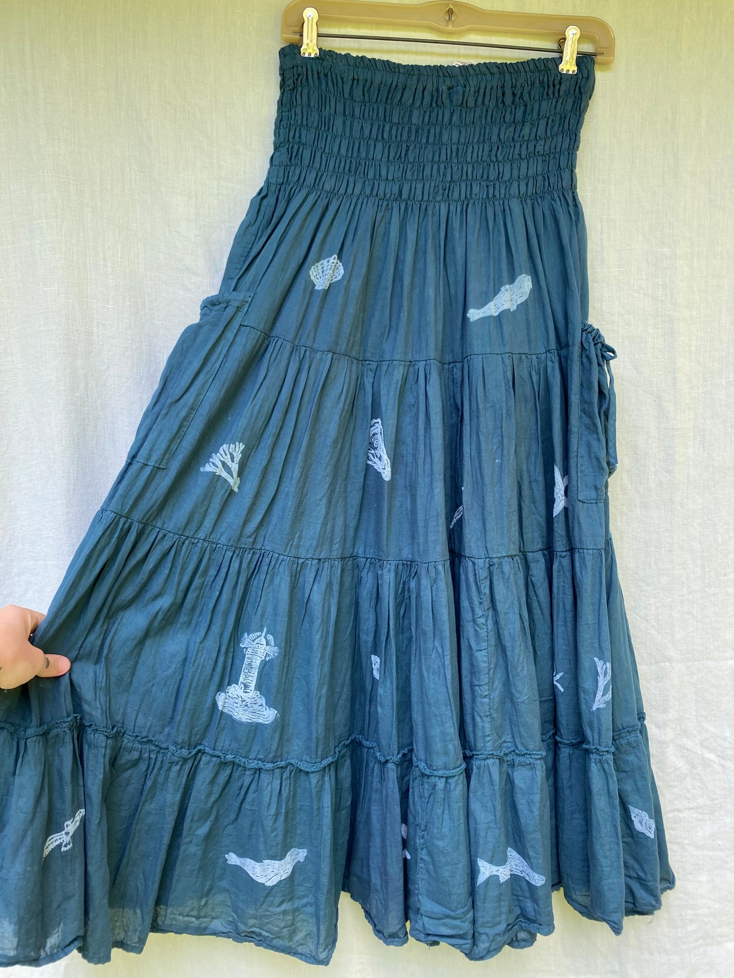 Seaside Shimmer Skirt - flexible sizing