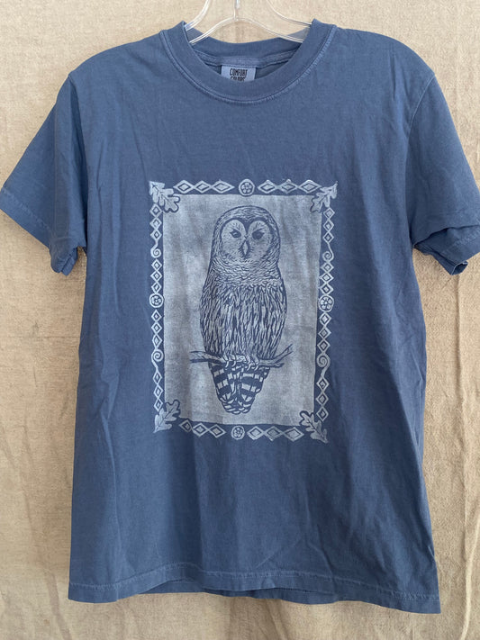 Barred Owl Tee in 3 colors (S)