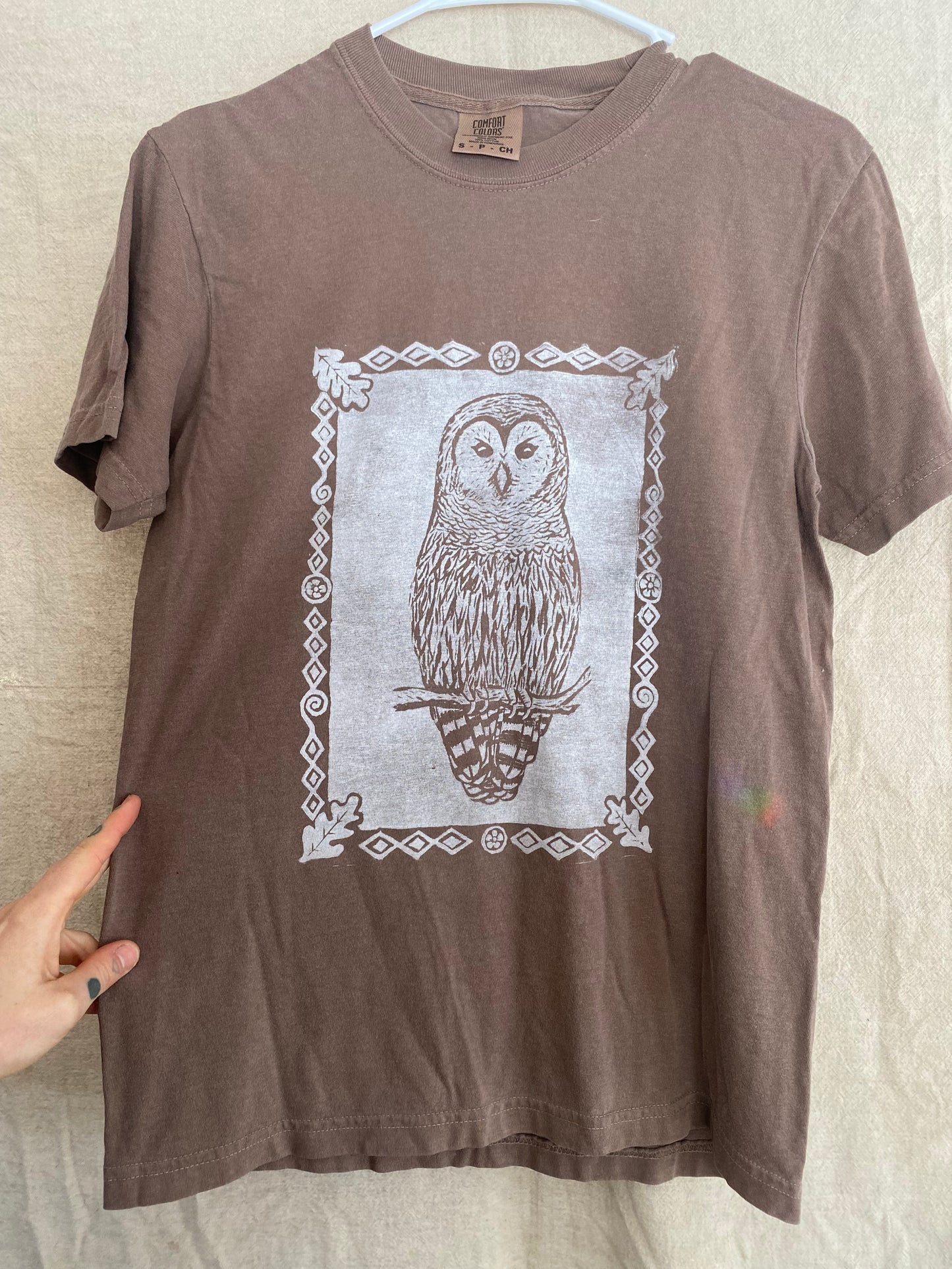 Barred Owl Tee in 3 colors (S)