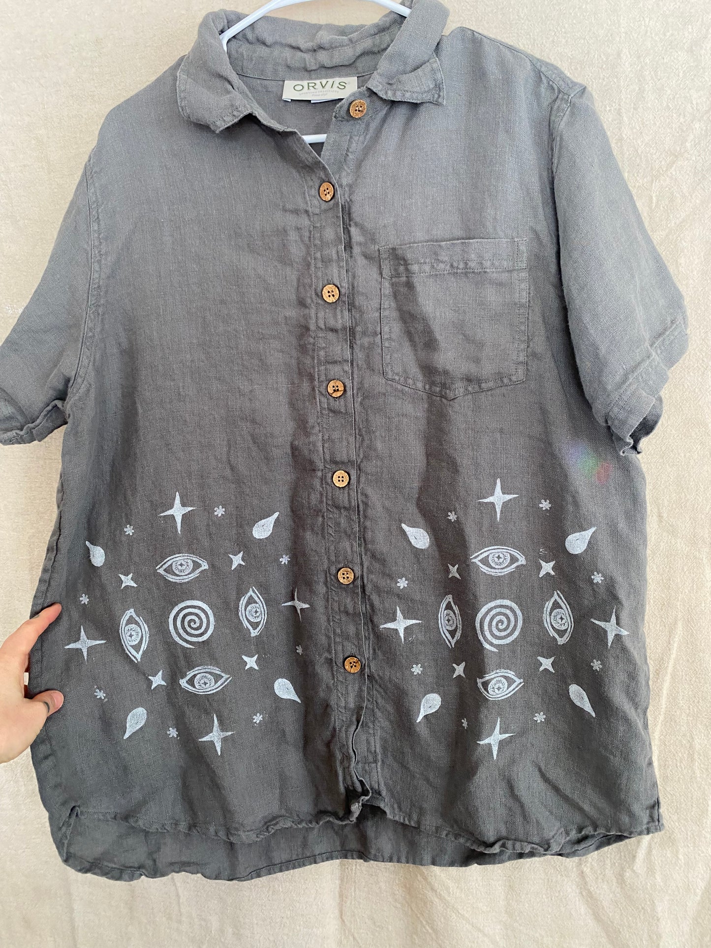 Inner Alchemy Linen Button Up (XL)