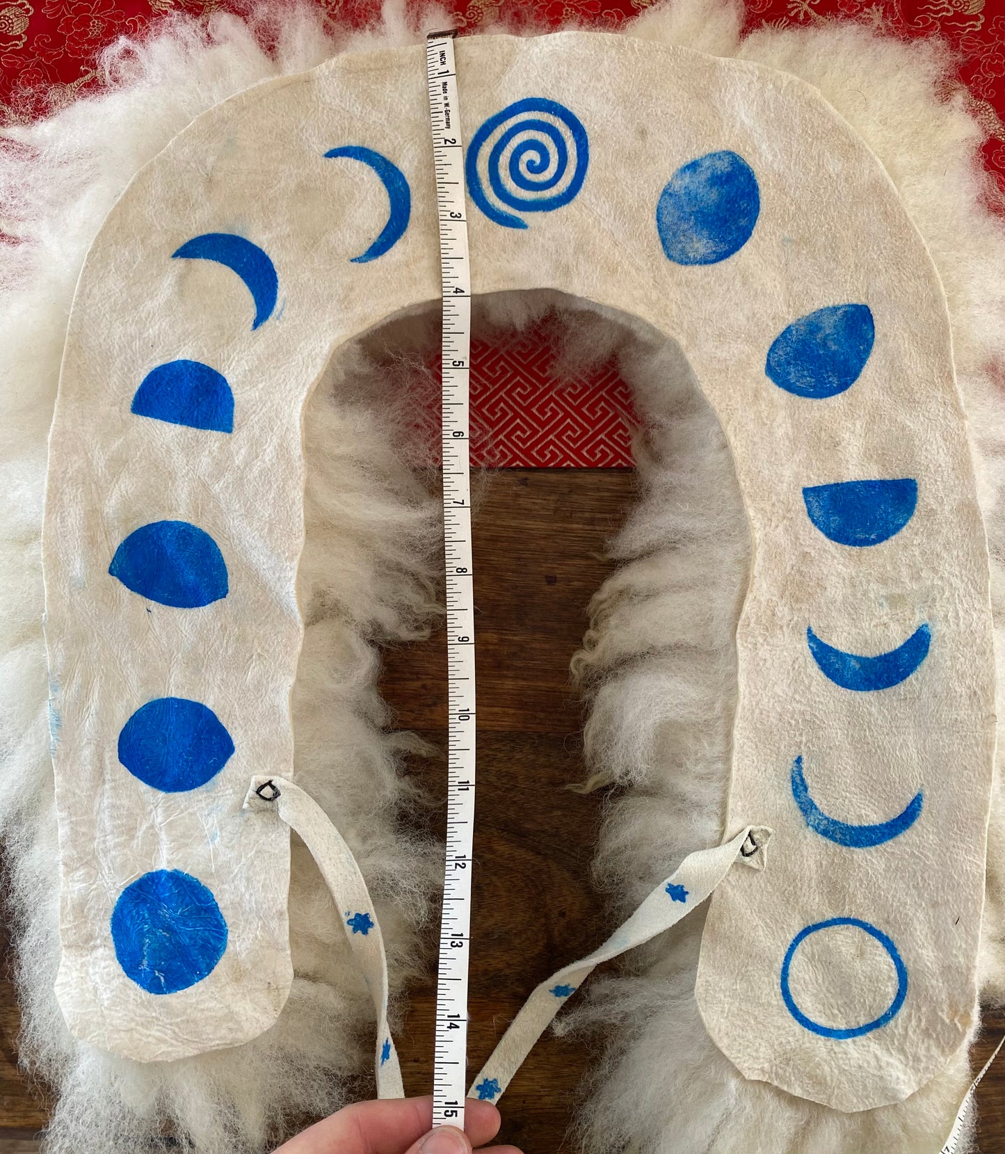 Moon Flow Sheepskin Shawl