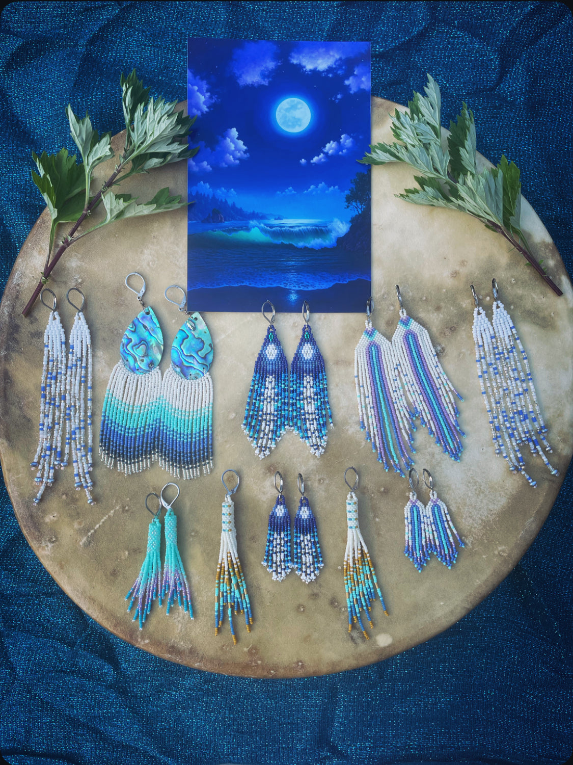 Mother of Mystery Mermaid Fringes with Pearls