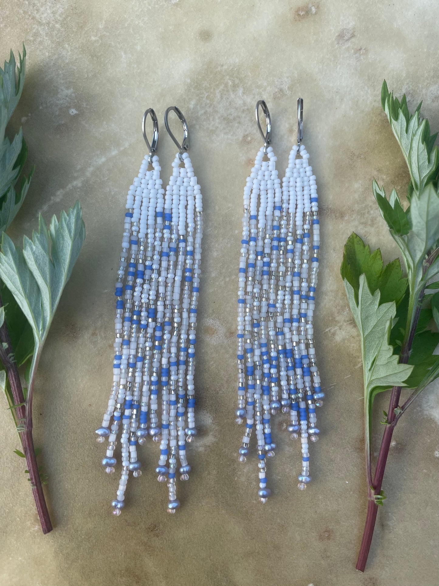 Mother of Mystery Mermaid Fringes with Pearls